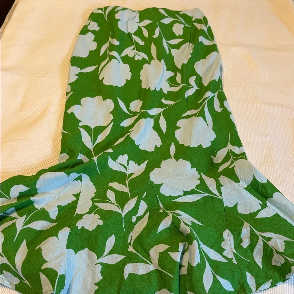 Kate Spade X Target Green Floral Women's Skirt Size XXS